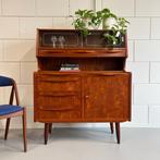 - Vintage buffetkast, secretaire, Deens •Gunnar Falsig• -, Huis en Inrichting, Kasten | Secretaires, Gebruikt, ., Vintage, Ophalen of Verzenden
