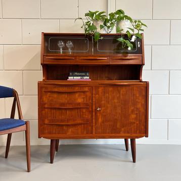 - Vintage buffetkast, secretaire, Deens •Gunnar Falsig• - beschikbaar voor biedingen