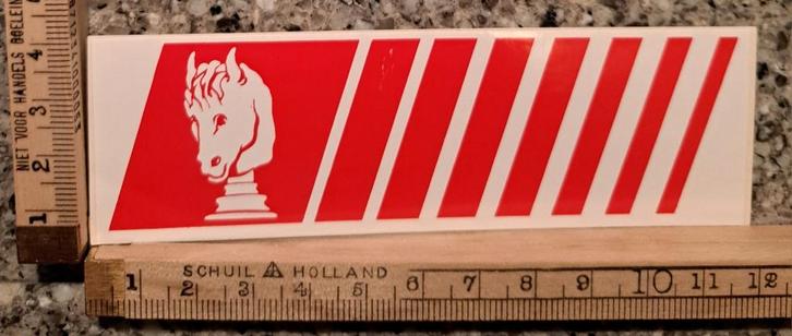 Vintage sticker SCHIMMEL benzinestation benzinepomp logo, Verzamelen, Stickers, Zo goed als nieuw, Ophalen of Verzenden