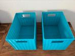 Mandjes, blauw 3 stuks.5,- per stuk, Kunststof, Mand, Ophalen of Verzenden, Zo goed als nieuw