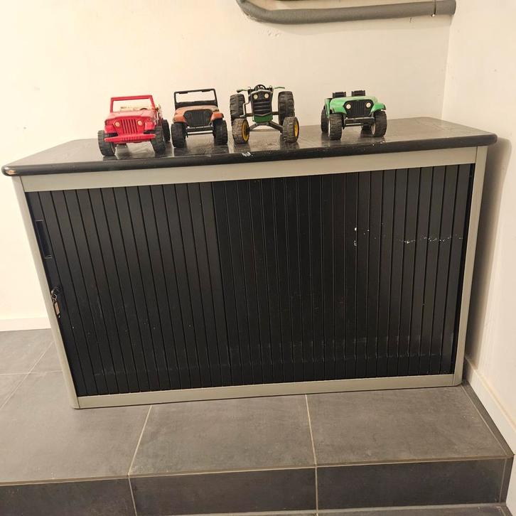 Metalen archiefkast/roldeurkast, afsluitbaar, Huis en Inrichting, Kasten | Roldeurkasten en Archiefkasten, Gebruikt, 150 tot 200 cm