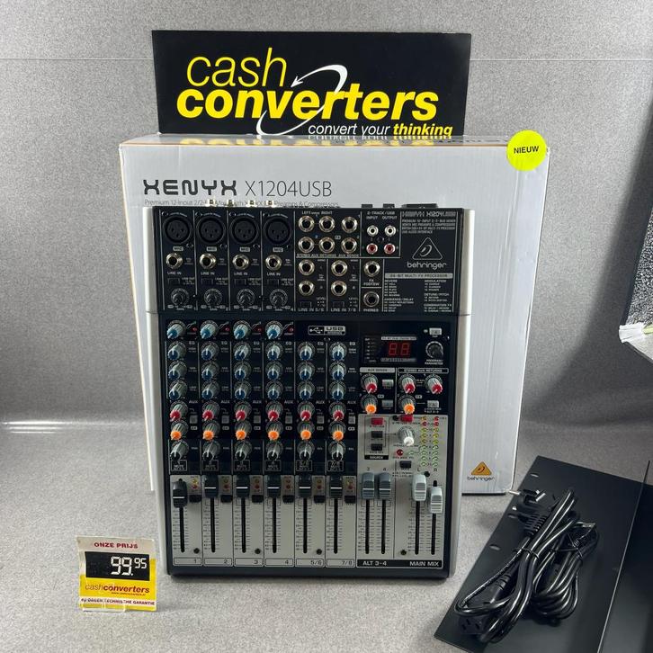 Behringer Xenyx X1204USB | Mengpaneel | in doos | 395409, Muziek en Instrumenten, Mengpanelen, Nieuw, 10 tot 20 kanalen, Ophalen of Verzenden