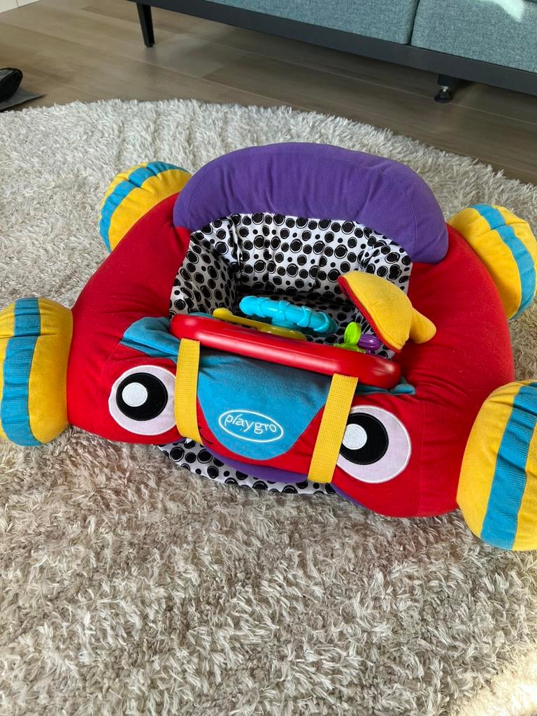 Playgro auto zitkussen, Kinderen en Baby's, Speelgoed | Babyspeelgoed, Ophalen, Zo goed als nieuw, Auto