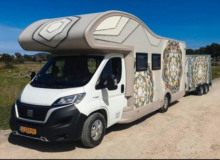 Camper Forster A741VB en bijpassende aanhanger, Caravans en Kamperen, Campers, Particulier, tot en met 4, Alkoof, Fiat, Fiat, Diesel