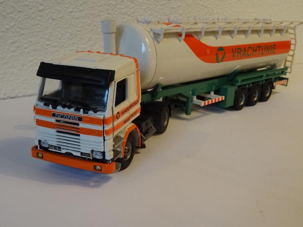 SCANIA 143M 450 3 ASSIGE BULKTRAILER TEKNO IN OVP, Hobby en Vrije tijd, Modelauto's | 1:50, Ophalen of Verzenden, Nieuw, Bus of Vrachtwagen