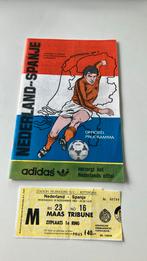 Nederland - Spanje 16 nov 1983, Ophalen of Verzenden, Zo goed als nieuw, Overige binnenlandse clubs, Boek of Tijdschrift