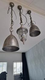Set van 3 stoere vintage lampen, Ophalen, Zo goed als nieuw, Industrieel, landelijk, vintage, Metaal