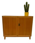 Vintage Kastje Compact Dressoir Jaren 60 Fineer, Vintage, 50 tot 100 cm, 25 tot 50 cm, Overige houtsoorten