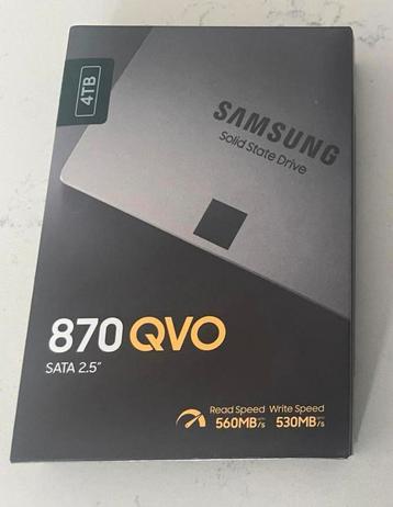 4TB Samsung 870 QVO SATA SSD - Nieuw beschikbaar voor biedingen
