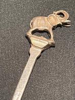 Vintage verzilverd lepeltje olifant, Antiek en Kunst, Antiek | Bestek, Ophalen of Verzenden