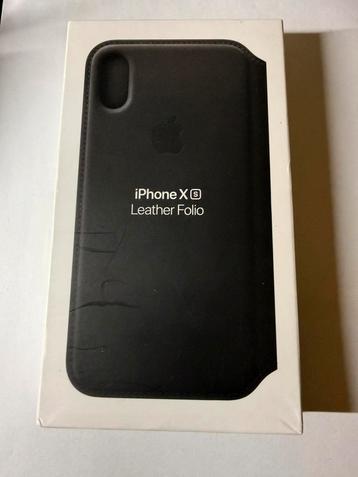 Apple iPhone XS Leather Folio Case beschikbaar voor biedingen