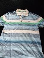 Hugo Boss Polo Shirt - Gestreept - Maat S, Blauw, Ophalen of Verzenden, Zo goed als nieuw, Hugo Boss