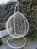 Witte hangstoel 'swing' met standaard, Ophalen, Gebruikt, Kunststof