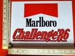 Vintage sticker Marlboro Challenge 1986 autosport autorace, Verzamelen, Stickers, Ophalen of Verzenden, Zo goed als nieuw
