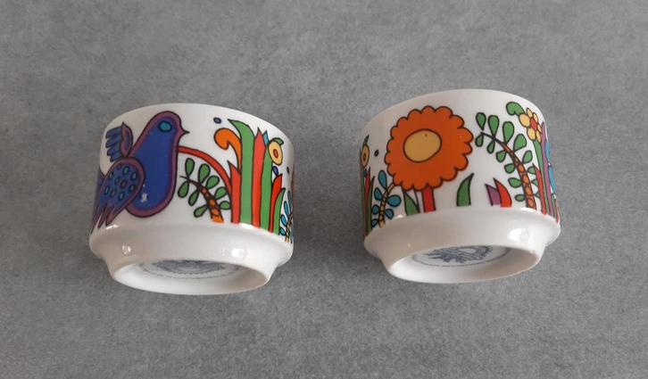 Villeroy en Boch acapulco eierdoppen eier dop doppen servies, Huis en Inrichting, Keuken | Servies, Zo goed als nieuw, Overige stijlen