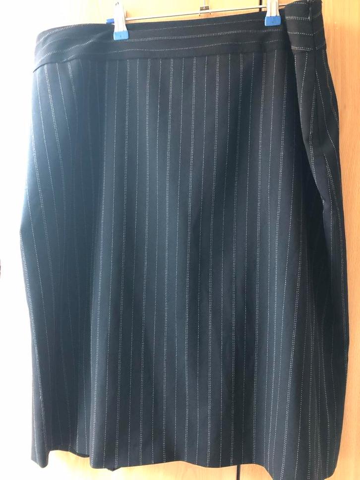 Gestreept Rok, Kleding | Dames, Rokken, Zo goed als nieuw, Maat 46/48 (XL) of groter, Zwart, Boven de knie, Ophalen of Verzenden