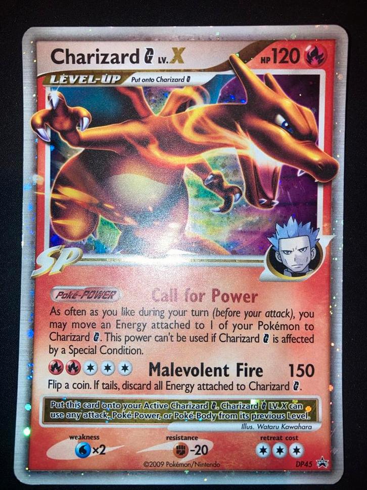 Charizard GL LV.X - DP45 - Pokémon kaart, Hobby en Vrije tijd, Verzamelkaartspellen | Pokémon, Gebruikt, Losse kaart, Foil, Ophalen of Verzenden