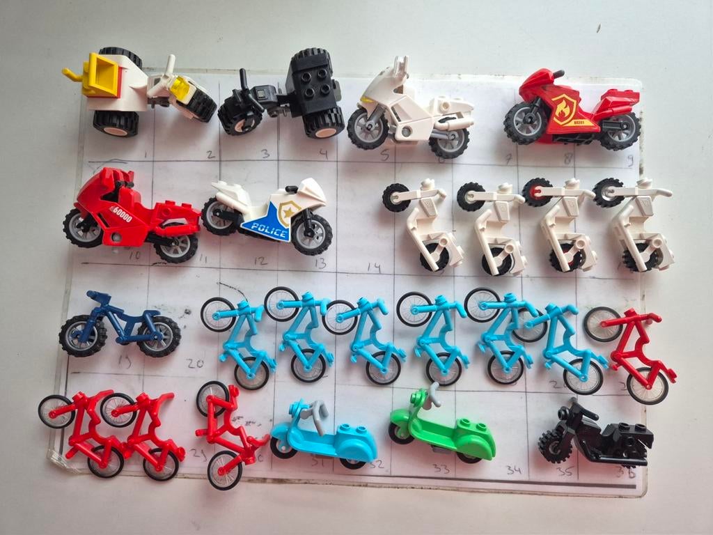 Lego fiets motor scooter trike city vintage friends, Ophalen of Verzenden