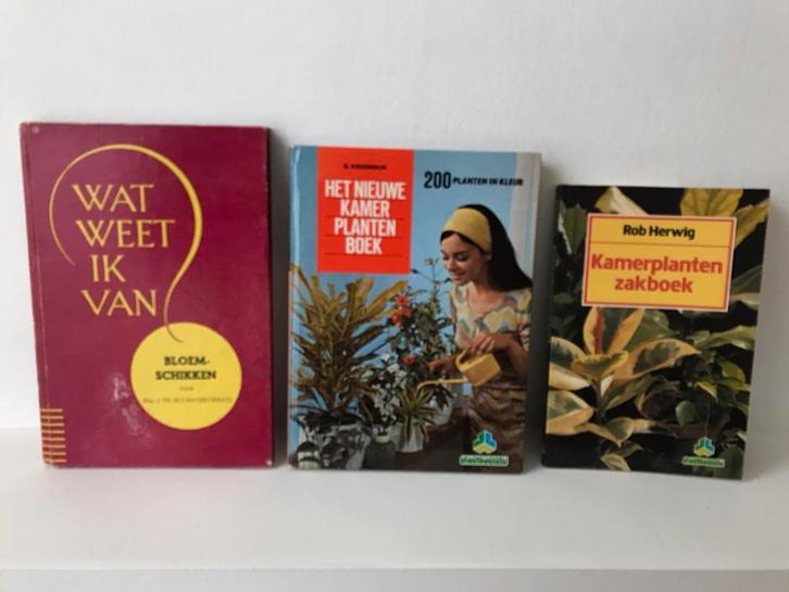Bloemschikken, kamerplanten, Boeken, Natuur, Gelezen, Bloemen, Planten en Bomen, Ophalen of Verzenden