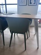 6 Muuto Fiber Armchair – Wood Base (groen) – nieuwstaat, Huis en Inrichting, Stoelen, Ophalen, Overige kleuren, Kuipstoel design Muuto