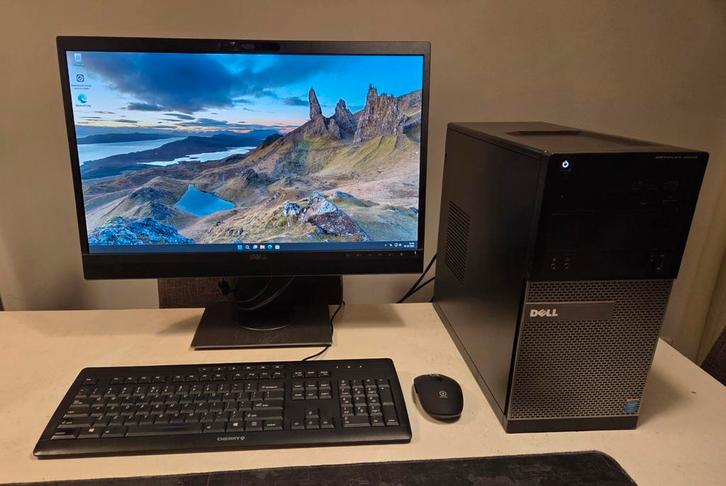 Computer set compleet I5 - SSD/HDD - 16 GB - 24 Inch, Computers en Software, Desktop Pc's, Zo goed als nieuw, 3 tot 4 Ghz, HDD