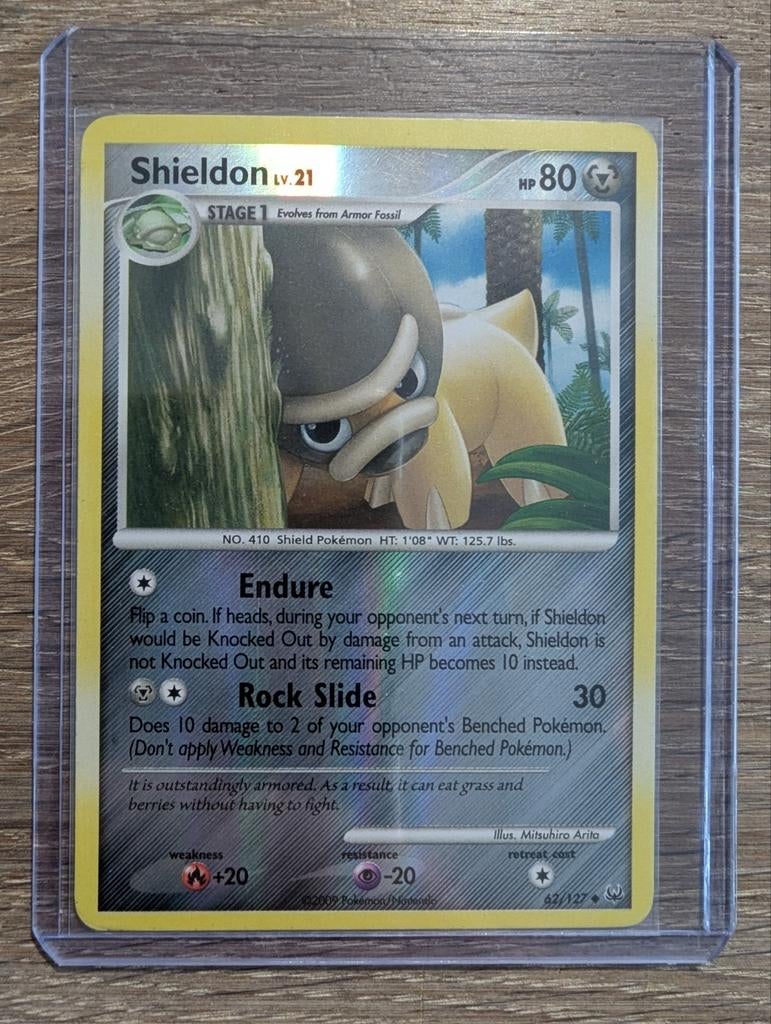 Shieldon uit Platinum 62/127 Reversed Foil, Ophalen of Verzenden, Zo goed als nieuw, Losse kaart, Foil
