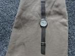 ZINZI horloge witte wijzerplaat stalen kast en band / 34 mm, Overige merken, Staal, Staal, Polshorloge