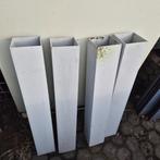 4X ALUMINIUM KOKERS 100X100 CM LENGTE, Ophalen of Verzenden, Gebruikt, Aluminium