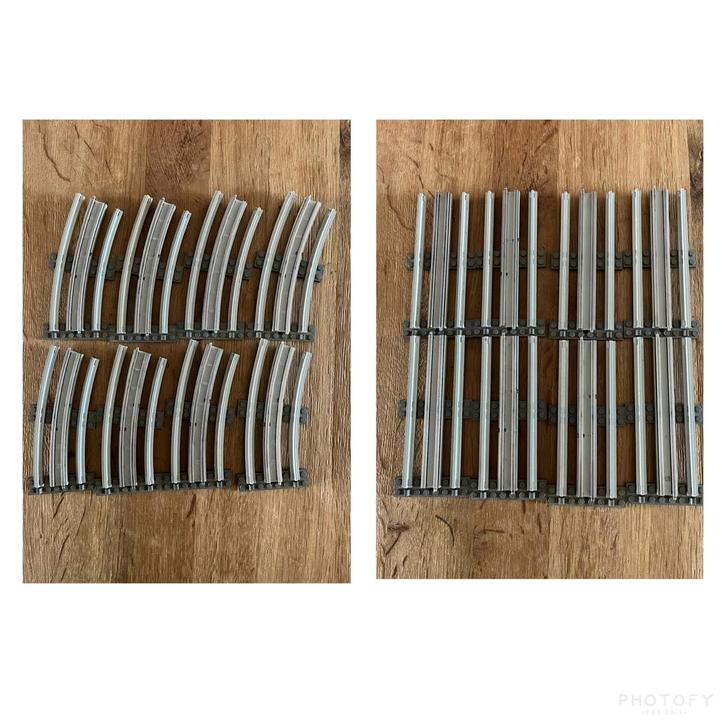 Lego 12v 12 volt rails treinserie jaren 80 recht/gebogen, Kinderen en Baby's, Speelgoed | Duplo en Lego, Zo goed als nieuw, Ophalen of Verzenden
