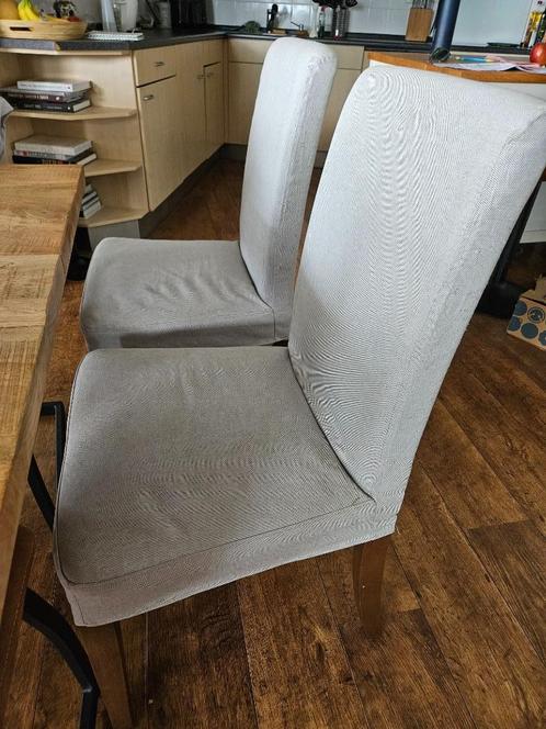 4 hendriksdal ikea eetkamerstoelen, Huis en Inrichting, Stoelen, Gebruikt, Vier, Grijs, Ophalen