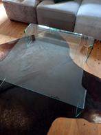 Glazen salontafel 110 x 110 x 35 cm, Gebruikt, Ophalen