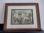 3 d schilderij Anton Pieck Vlaanderen, Antiek en Kunst, Ophalen of Verzenden