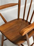 Jaren 60 spijlenstoel vintage eetkamerstoel retro spijlstoel, Huis en Inrichting, Stoelen, Ophalen, Gebruikt, Bruin, Vintage