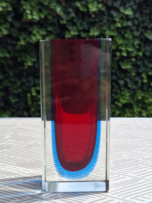 Murano Sommerso vaasje Flavio Poli, Antiek en Kunst, Antiek | Vazen, Ophalen