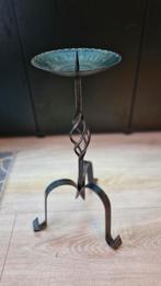 Antieke Gietijzeren Kandelaar, Antiek en Kunst, Antiek | Kandelaars, Ophalen of Verzenden, Overige materialen