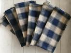 6 Handgeweven Servetten - Naturelkleur met Blauw - Nieuw, Huis en Inrichting, Keuken | Textiel, Ophalen of Verzenden, Nieuw, Blauw