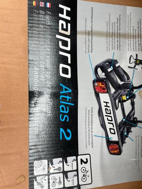 Fietsendrager nieuw hapro atlas 2, Auto diversen, Fietsendragers, Nieuw, Trekhaakdrager, 2 fietsen, Ophalen