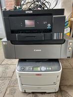 2x inkjet printer (zwarte Epson sublimatie) 1x laserprinter, Computers en Software, Printers, Ophalen, Gebruikt