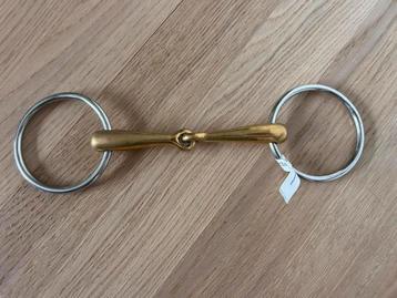 Bit/ Enkel gebroken watertrens sweet copper 12,5 cm / 16 mm beschikbaar voor biedingen