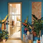 Eiken binnendeur met glas stomp | schuifdeur | loftdeur, Doe-het-zelf en Verbouw, Deuren en Horren, Niet ingevuld, 80 tot 100 cm