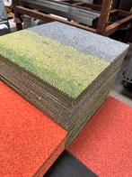 Tapijttegels groen/grijs 50x50 cm ongebruikt, Ophalen, Q, 75 m² of meer, Q