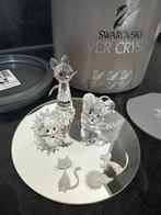 Swarovski poes-muis-egel en spiegeltje., Ophalen of Verzenden, Zo goed als nieuw, Figuurtje