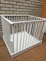Witte houten kinder box, Ophalen, Zo goed als nieuw, Vierkant