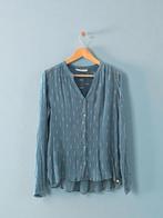 POM Amsterdam by Katja blauw glitter blouse maat 38 M medium, Kleding | Dames, Blouses en Tunieken, Ophalen of Verzenden, Zo goed als nieuw