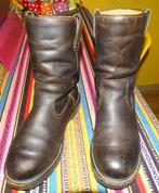 MANFIELD STOERE BRUINE LEREN HERENLAARS-MT 41-, Manfield, Bruin, Boots, Ophalen of Verzenden