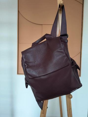 Mandarina Duck Leren Rugzak Bordeaux beschikbaar voor biedingen