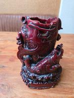 Mooie DonkerRode Plantenbak, Pennenhouder, Kaarsenhouder, Ophalen of Verzenden, Zo goed als nieuw