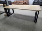 nieuw massief eiken eettafel maat 220x99 incl poot, Ophalen, 50 tot 100 cm, Vijf personen of meer, Eikenhout