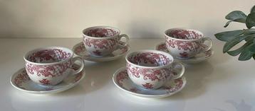 Villeroy & Boch Valeria rood theekop en schotels beschikbaar voor biedingen