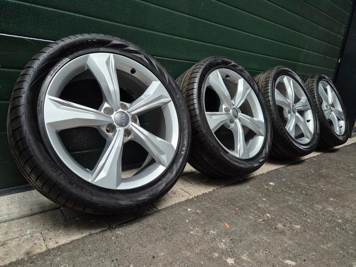 5x112 / 19inch ORGINEEL AUDI ZOMERSET 255 40 19 SCHADEVRIJ, Auto-onderdelen, Banden en Velgen, Banden en Velgen, Zomerbanden, 19 inch